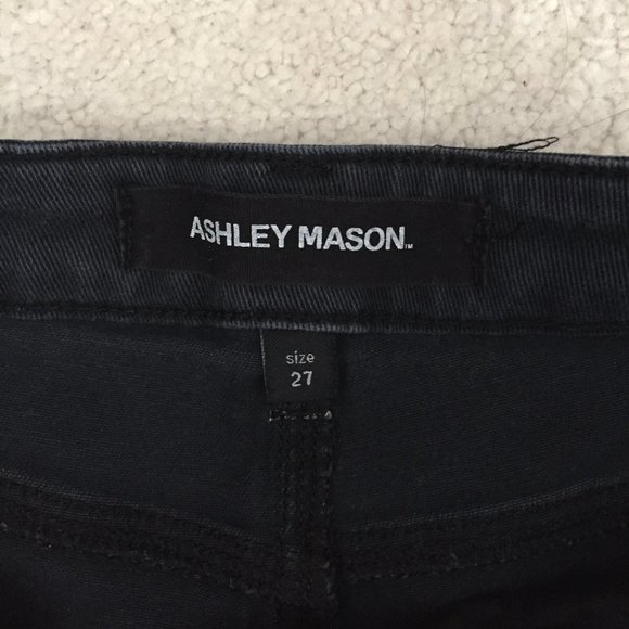 High Waist Black Denim Shorts - Picture 6 of 6